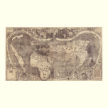 1507 Martin Waldseemuller World Map posters