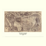 1507 Martin Waldseemuller World Map posters