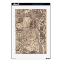 1507 Martin Waldseemuller World Map Decal For PS3 Console