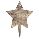1507 Martin Waldseemuller World Map Star Cake Pick