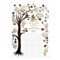 150 guests- Ivory Tree of Life portrait Print
