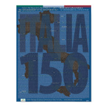 150th Anniversary Unification  of Italy Poster posters