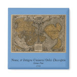 1531 Oronce Fine Antique World Map Magnet