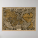 1531 Oronce Fine World Map Poster