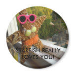 1539, STARFISH REALLY LOVES YOU! REFRIGERATOR MAGNETS