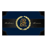[154] JS & SJ Monogram [Gold] Business Card