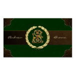 [154] JS & SJ Monogram [Gold] Business Card Template