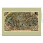1565 Ferando Berteli (Fernando Bertelli) World Map Greeting Cards