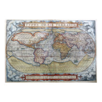 1572 World Map posters