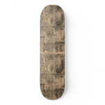 1581 Nicola van Sype Antique World Map Skateboard