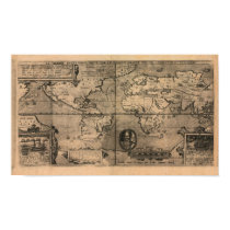 1581 Nicola van Sype World Map posters