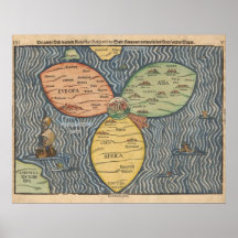 1581 World Map Posters