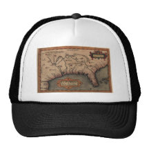 1584 La Florida Map Hat