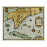 1591 Map of Florida Posters