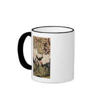 15. 梅花群鶴図, 若冲 Plum Blossoms & Cranes, Jakuchū Mugs
