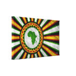 15.9" x 9.5" Africa Rising Banner Wrapped Canvas canvas prints