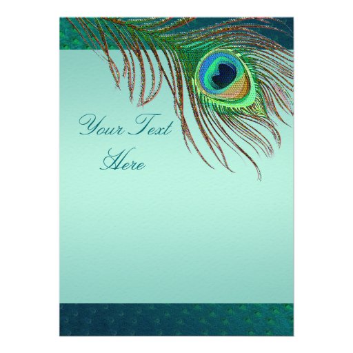 15 birthday peacock template age number custom announcement