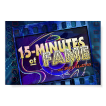 15-Minutes of Fame Logo Poster posters