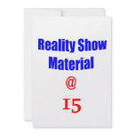 15 Reality Show Material Announcements