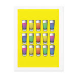 15 shooters of liquor postcard
