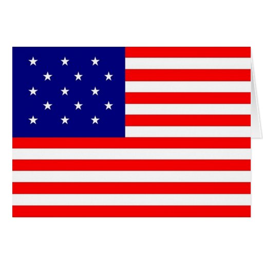 15 Star15 Stripe Flag Card Zazzle 1820