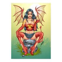 15"x21" Sexy Devil Pin-up Girl Poster by Al Rio posters by AlRioArt 15"x21" Sexy Devil Pin-up Girl Poster by Al Rio posters