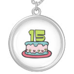 15 Year Old Birthday Cake Pendant