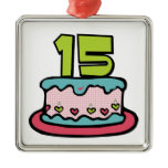 15 Year Old Birthday Cake Ornaments