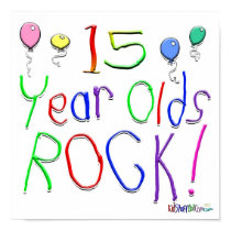 15 Year Olds Rock ! posters
