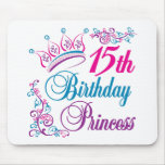 15th Birthday Princess Mouse Pad