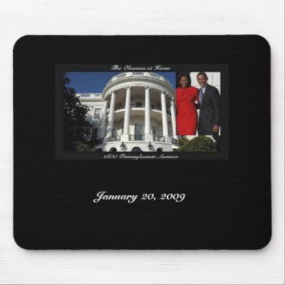 1600 Mousepad Obama Black by Nana_R
