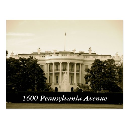 1600 Pennsylvania Avenue Postcard Zazzle