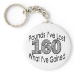 160 Pounds Lost Keychain