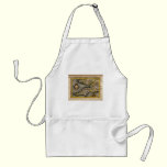 1610 Map of Cornwall, Devon, Somerset, etc... aprons
