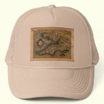 1610 Map of Cornwall, Devon, Somerset, etc... hats