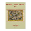 1610 Map of Cornwall, Devon, Somerset, etc... postcards by ZephyrusBooks 1610 Map of Cornwall, Devon, Somerset, etc... postcards
