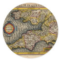 1610 Map of Cornwall, Devon, Somerset, etc... stickers by ZephyrusBooks 1610 Map of Cornwall, Devon, Somerset, etc... stickers