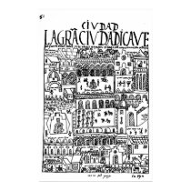 1616 Drawing of Cusco, Peru  posters