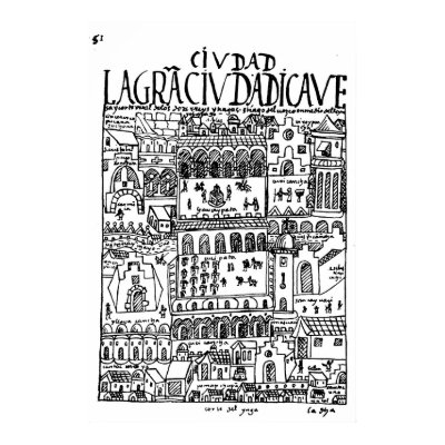 1616 Drawing of Cusco, Peru  Posters by mb2003a