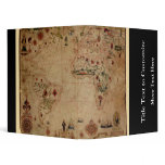 1633 Atantic Ocean Portolan Chart - Pascoal Roiz Vinyl Binder