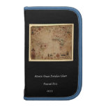 1633 Atantic Ocean Portolan Chart - Pascoal Roiz Organizer