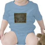 1633 Atantic Ocean Portolan Chart - Pascoal Roiz Baby Creeper