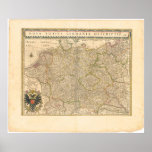1645 Map of Germany Posters