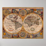 1651 World Map Posters