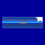 1655f play royal blue icon button logo bumper stickers