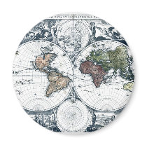 1658 Nicolao Visscher World Map magnets by ZephyrusBooks 1658 Nicolao Visscher World Map magnets