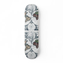 1658 Nicolao Visscher World Map skateboards