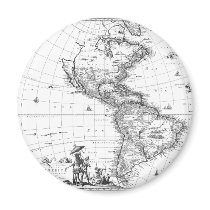 1671 Map Totius Americae Descriptio magnets by ZephyrusBooks 1671 Map Totius Americae Descriptio magnets