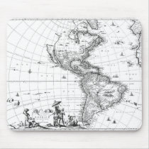 1671 Map Totius Americae Descriptio mousepads by ZephyrusBooks 1671 Map Totius Americae Descriptio mousepads