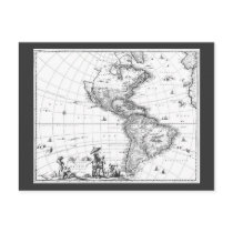 1671 Map Totius Americae Descriptio postcards by ZephyrusBooks 1671 Map Totius Americae Descriptio postcards